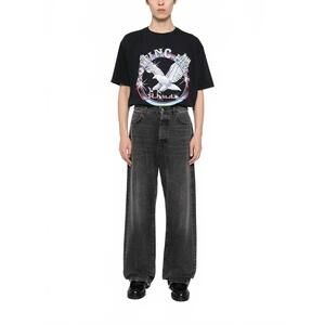 NEW RHUDE notting hill eagle tee in black